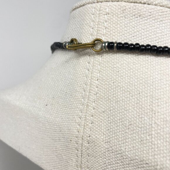 Handcrafted Boho‎ Beaded Necklace Wire-Wrapped Pendant Glass Beads - Picture 7 of 11